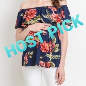 1️⃣day Sale! Hello Miz Maternity Floral Top